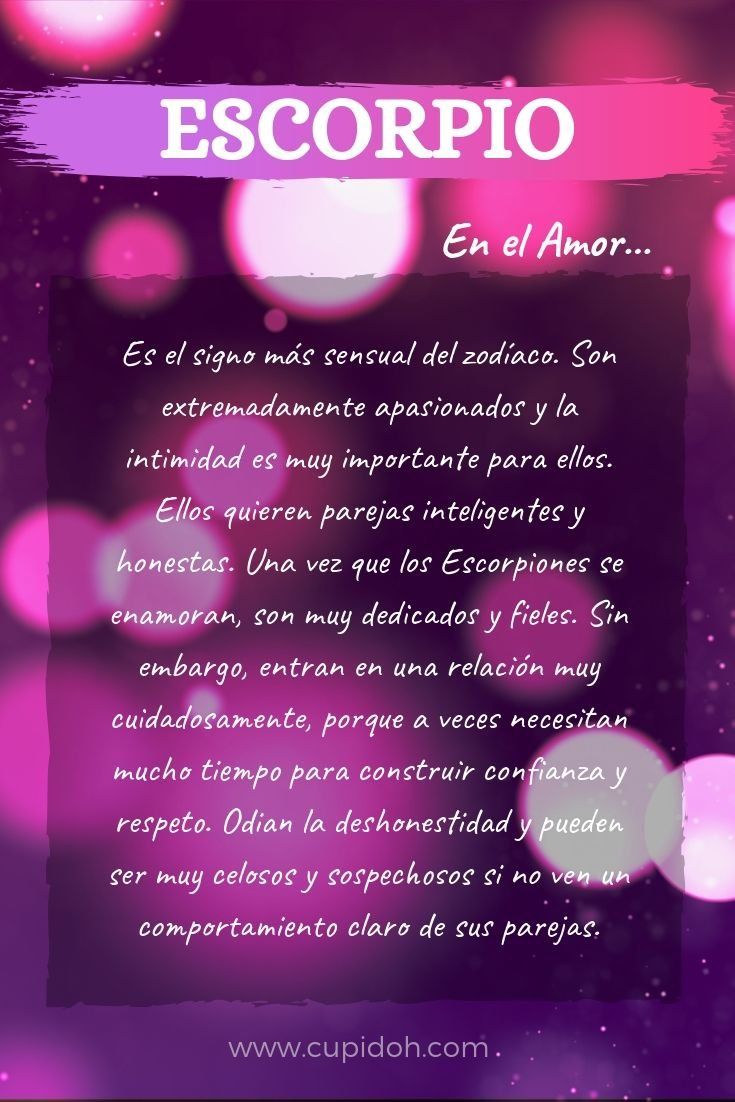 Escorpio en el amor
