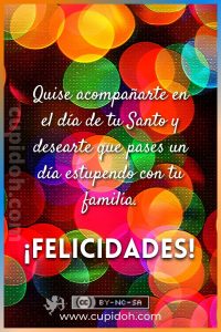 Felicitaciones de santo